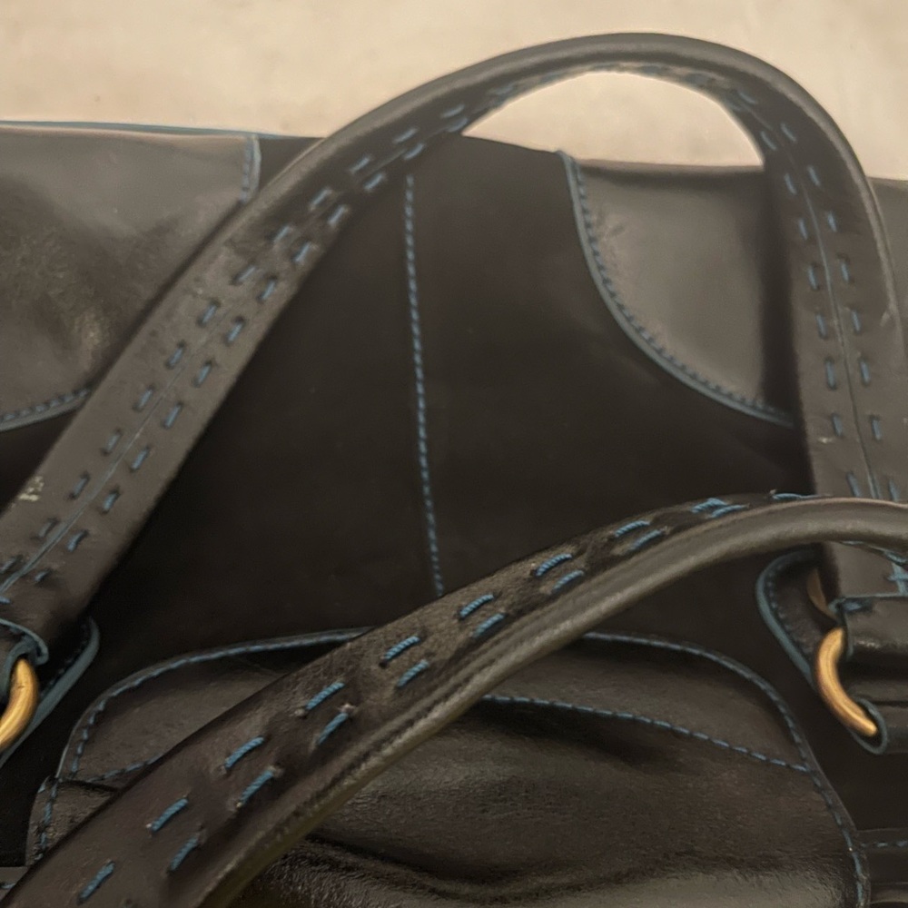 Max New York Elegant Black Leather Bag - Picture 6 of 12